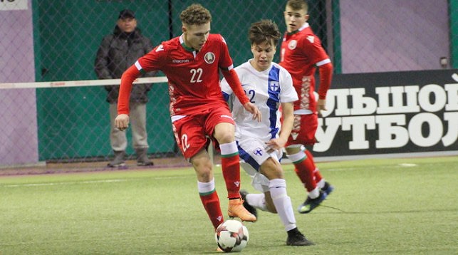 Белорусские футболисты уступили Финляндии в розыгрыше Кубка развития